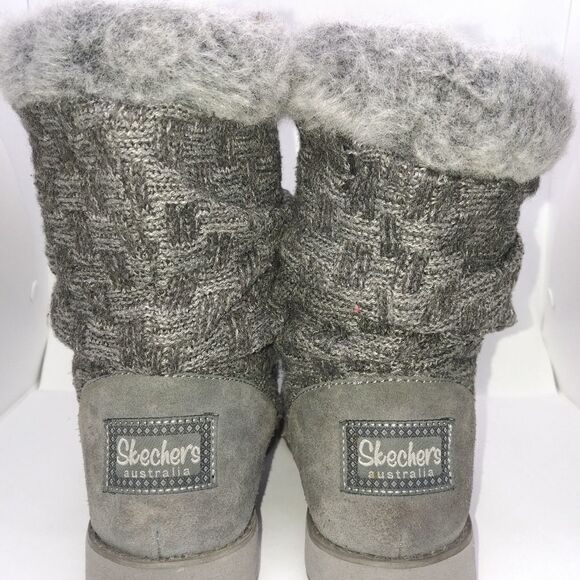 Skechers Australia Keepsakes Meadow Winter Boots Women's Size 6.5 Grey - Picture 4 of 8